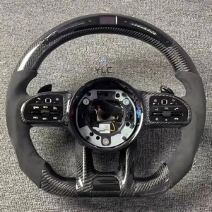 Volant en fibre de carbone personnalisé pour Benz W176 W246 W231 W172 W218 W166 W639 Volant LED AMG - Product Image 1
