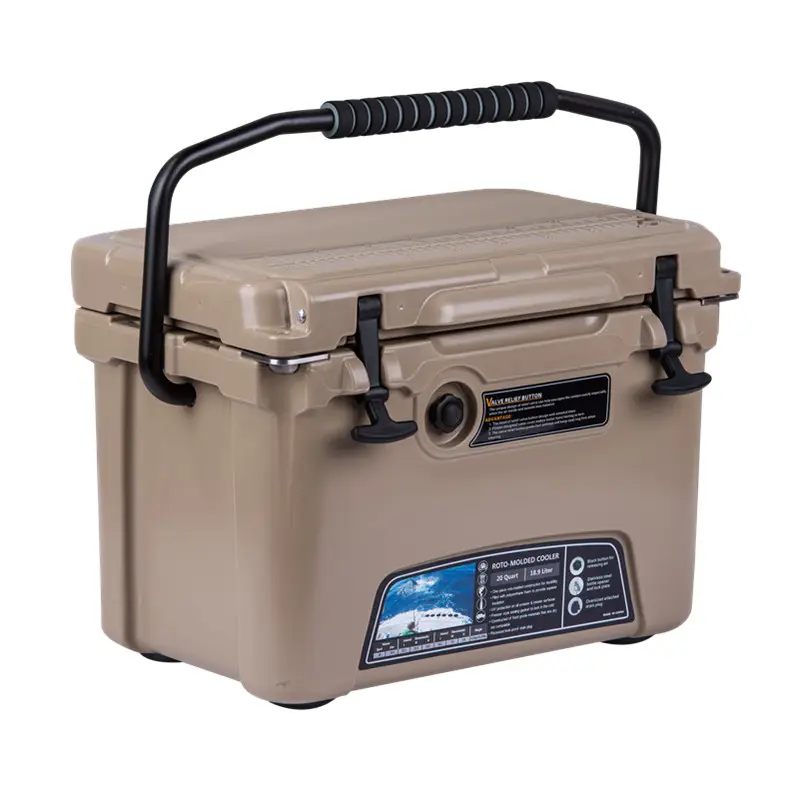 Top selling large size 70QT wheeled ice chest fishing cooler box large size Rotomolded Ice chest box coolers with wheels