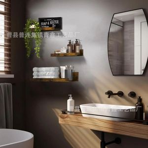 <b>Wall</b> <b>Mounted</b> <b>Shelf</b> Solid Wood Rectangle Single Layer Durable Home Living Room Decoration - Product Image 4