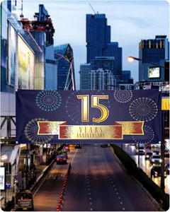 Pancartas y letreros de vinilo personalizados, pancarta personalizada para exteriores con texto de logotipo para fiesta de cumpleaños - Product Image 4