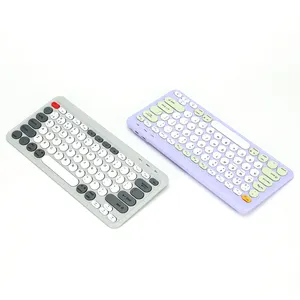 2023 usa do computador multimédia ergonomique inalambricos usb oficina pc recargable teclado bluetooth espanol clavier