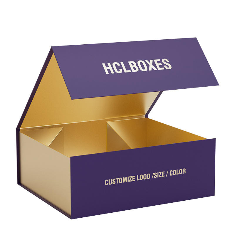 Customized Luxury Cardboard Gift Boxes Collapsible Folding Rigid Paper ...