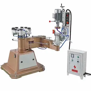 Manual Glass Edging Machine Support Flat Round Pencil Beveled Edge Polishing Grinding Cheap Factory Price