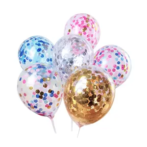 Happy Birthday Cake Decorating Supplies Mini 5 inches Confetti Ballons Confetti Balloon Cake Topper for Party Decoration