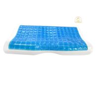 Premium Gel-Memory-Foam-Kissen Orthopädische Unterstützung Anti-Schnarch-Funktion Abnehmbarer Waschbarer Bezug-Bett-Schlafkissen OEM/ODM Maßanfertigung