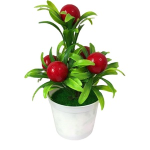 Planta Artificial de Fruta de la Fortuna Qi Xing, 9.5x16 cm, Mini Bonsái de Plástico, Adorno para Decoración del Hogar - Product Image 5