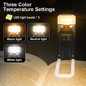 EGH Lampada da Lettura Economica di Nuova Generazione, 5 Livelli di Regolazione, Ricaricabile USB-C, <span class=keywords><strong>Luce</strong></span> LED a Clip per Bambini/Adulti - Product Image 3