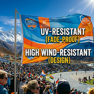 Banderas Personalizadas Premium de 3x5 pies - Impresión Digital a Doble Cara en Poliéster Resistente para Promoción en Exteriores - Product Image 4