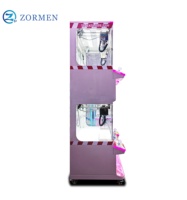 Zormen Distributeur de jouets à double griffe avec accepteur de billets pour centres de jeux, construction métallique, multilingue