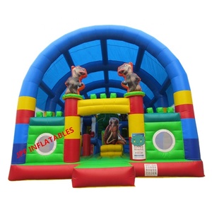 Terre gonflable de jungle avec la ville d'amusement de couverture de pluie pour le parc d'enfants/grand funland animal gonflable à vendre - Product Image 1