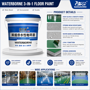 Pintura para Pisos a Base de Agua BKW 3 en 1, Alto Brillo, Resistente al Desgaste, Revestimiento Antipolvo para Pisos, 18 kg - Product Image 4