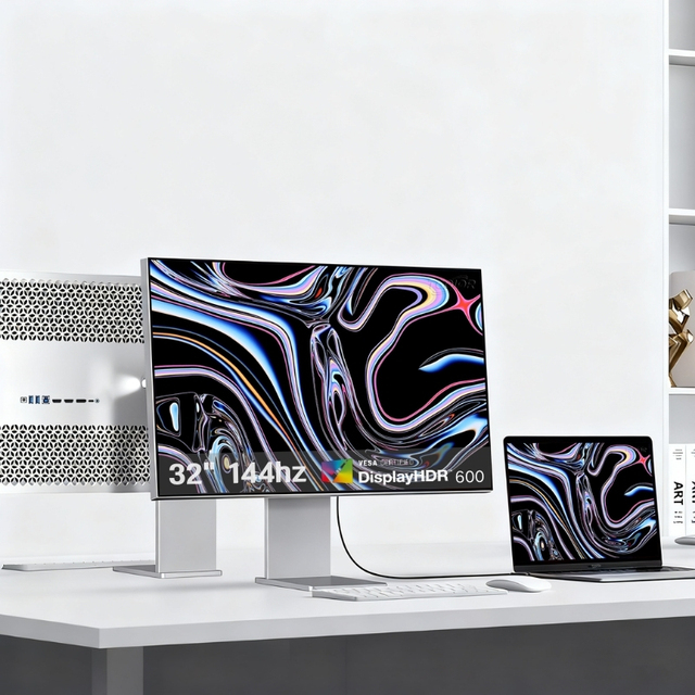 TCOLOR Aluminum Alloy Monitor 32 Inch 4k Monitor Retina Display Pc Display Gaming Screen Hdr Professional Photography Editing