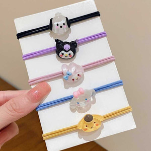 Lindas Bandas Elásticas para el Cabello con Dijes de Animales, Coleteros de Terciopelo para Niñas, Uso Diario, Accesorios para el Cabello a la Moda de JOIN - Product Image 3