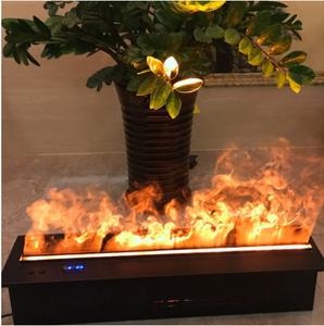 Chimenea Decorativa LED de Pared con Control Remoto, Ajustable y Personalizable, Modelo GL-1047, con Calefactor de Agua - Product Image 6