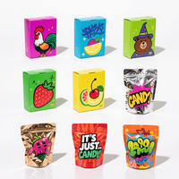 Nouveauté Impression numérique Pochette debout anti-odeur Boîte et sac en mylar holographique Emballage de 3.5 mylar pour bonbons et biscuits
