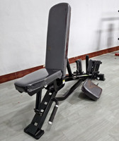 Banc de musculation multifonctionnel d'intérieur avec banc à haltères en métal pliable et réglable