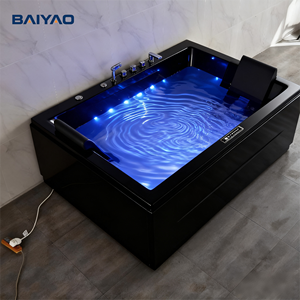Baiyao <span class=keywords><strong>Jacuzzi</strong></span> de Hidromasaje con Cascada de Burbujas de Aire para <span class=keywords><strong>2</strong></span> <span class=keywords><strong>Personas</strong></span>, Bañera de Hidromasaje, Baño de Hielo, Spa Interior, <span class=keywords><strong>Jacuzzi</strong></span> Acrílico para Hotel y Villa - Product Image 3