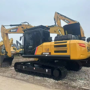Sany รถขุดตีนตะขาบมือสองรถขุดหนัก24ตันผ่านการรับรอง CE พร้อมถัง SY245 - Product Image 1