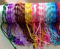 Bracelet à cordons noués faits à la main, 30 pièces, bijoux, méditation espagnol