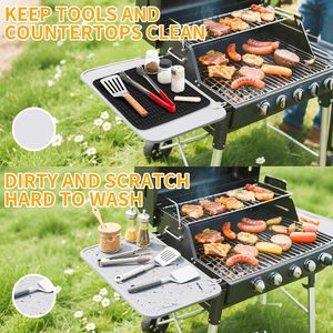 Wholesale Customize BPA Free Side <b>Shelf</b> Mat Silicone Griddle Mat for Outdoor Grill - Product Image 4