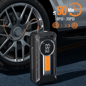 Démarreur numérique avec gonfleur de pneus et moniteur de pression des pneus, matériau ABS, pression maximale de 150 psi pour véhicules et motos - Product Image 6