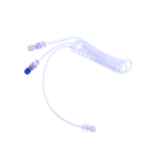 Tube de raccordement <span class=keywords><strong>CT</strong></span> enroulé basse pression 350 PSI avec connecteur en Y, tube d'extension pour injection d'<span class=keywords><strong>angiographie</strong></span> et IRM - Product Image 4