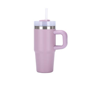 Vaso Térmico de Viaje de Acero Inoxidable de 40 oz, Diseño Moderno, Libre de BPA, con Asa, para Bebidas Frías y Calientes, Taza de Oficina, Tipo Botella de Vacío - Product Image 1