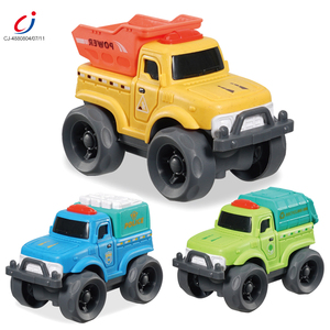 Chengji Wheat Straw Slide Coche de dibujos animados Educación temprana Ingeniería Construcción Camión Inercia Vehículo todoterreno Coche de juguete de fricción - Product Image 1