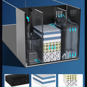 Acquario in Vetro Ultra Trasparente con Filtro Laterale e Sistema <span class=keywords><strong>di</strong></span> Circolazione Automatica, con Pietre per Aquascaping, per <span class=keywords><strong>Pesci</strong></span> Rossi - Product Image 5