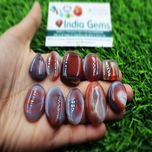 พลอยอะเกตบอตสวานาสีแดงธรรมชาติคุณภาพระดับ AAA+ แบบหลวมสำหรับทำเครื่องประดับ  ขนาดปรับเทียบแล้ว ผ่านการรับรองจาก GIA - Product Image 3