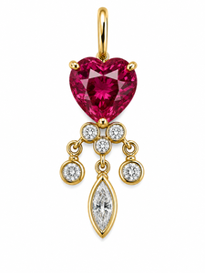 Colgante de Turmalina Verde Natural en Oro de 14K con Detalles de Diamantes, Elegante Joya Fina con Piedras Preciosas para Mujer - Product Image 2