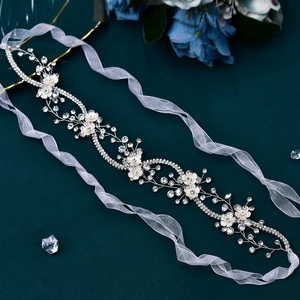 YouLaPan Elegante Diadema de <span class=keywords><strong>Novia</strong></span> con Cristales y <span class=keywords><strong>Flores</strong></span> de Aleación, Tocado de <span class=keywords><strong>Novia</strong></span>, Accesorios para el Cabello de Boda, Tocado para Mujer para Fiesta HP573 - Product Image 4