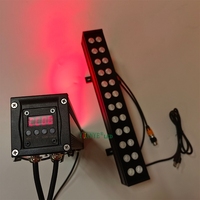 Projecteur mural LED double rangée 48 ampoules 72 lumières en aluminium pour extérieur RGB/RGBW/RGBCW, connectable, contrôle DMX/WiFi, indice de protection IP