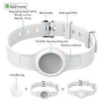 Localisateur GPS intelligent avec étui de protection en silicone et collier anti-perte