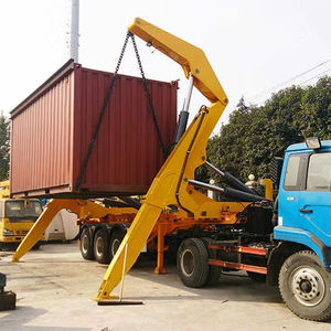 رافعة جانبية طراز Sinotruk HOWO 400 حصان 37 طن 20 قدم رافعة شاحنات نقل حاويات مركبات - Product Image 6