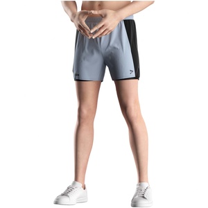 Shorts d'entraînement décontractés 2-en-1 OEM à séchage rapide, compression musculaire, double maille, taille élastique, 100 % polyester toile - Product Image 5
