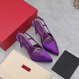 Sandales à talons hauts en cuir véritable de luxe pour femmes, talons aiguilles en satin, sandales décontractées à talons hauts - Product Image 5