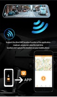 Offre Spéciale 10 pouces IPS écran voiture boîte noire Streaming Media DVR Vision nocturne 1080P WiFi avant arrière double objectif miroir caméra vidéo