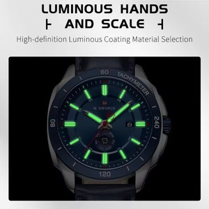 นาฬิกา NAVIFORCE รุ่น 9269 นาฬิกาข้อมือควอตซ์หนังแท้สำหรับผู้ชาย ดีไซน์ลำลอง สปอร์ต พร้อมฟังก์ชั่นวันที่  นาฬิกาข้อมือผู้ชาย - Product Image 4