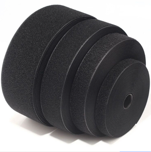 Tela de nailon negro de baja MOQ resistencia industrial con cinta de bucle de gancho para coser elástico accesorios de ropa para costura de ropa - Product Image 5