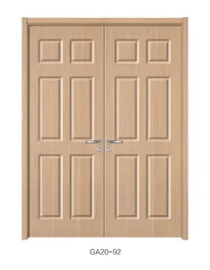 GA20-92经典复合中密度纤维板Hdf设计木质室内门实芯门木质入口门枫木颜色设计