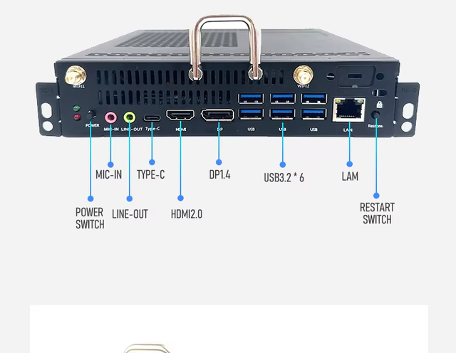14th Generation Intel I7-14650HX Micro Computer Module 8GB DDR4 3200MHz Three Display OPS for Interactive Flat Board