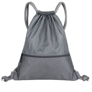 Bolsas Deportivas con Cordón de Poliéster 420D, Bolsa con Cordón para Fitness con Logotipo Personalizado y Bolsillo con Cremallera, Bolsa con Cordón Promocional - Product Image 2