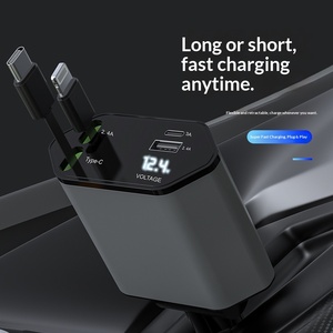 120w 6a super fast car charger multifunctional cigarette lighter <b>adapter</b> pd four in one <b>usb</b> converter <b>plug</b> - Product Image 4