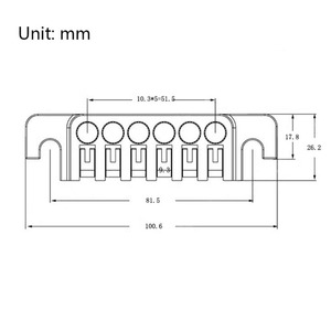 LP Guitare électrique <span class=keywords><strong>Tune</strong></span> <span class=keywords><strong>O</strong></span> <span class=keywords><strong>Matic</strong></span> Bridge Pull Plate Tail Piece Reversible String Code Guitar Roller Saddle Bridge TP-6 Bridge Stop - Product Image 5