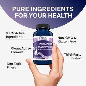 Complément personnalisé de potassium et de magnésium, 90 capsules, soutient la santé vasculaire des adultes, capsules de potassium et de magnésium - Product Image 6
