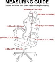 Housses de chaise d'ordinateur de jeu de bureau, housses de chaise extensibles, housses de chaise d'ordinateur rotatives, modèles peuvent être personnalisés