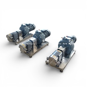 Bomba de Lóbulos Higiénica de Acero Inoxidable SS304 Ace Sanitary de 1HP 0.75KW para Transferencia de Líquidos de Alta Viscosidad - Product Image 5