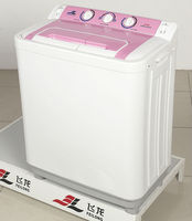 Lave-linge semi-automatique à chargement par le haut de 15 kg avec sécheuse, double cuve, portable, appareil électroménager manuel pour la maison et l'hôtel