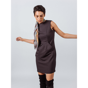 Abito in Lana Italiana Plissettato con Tasche - Product Image 4